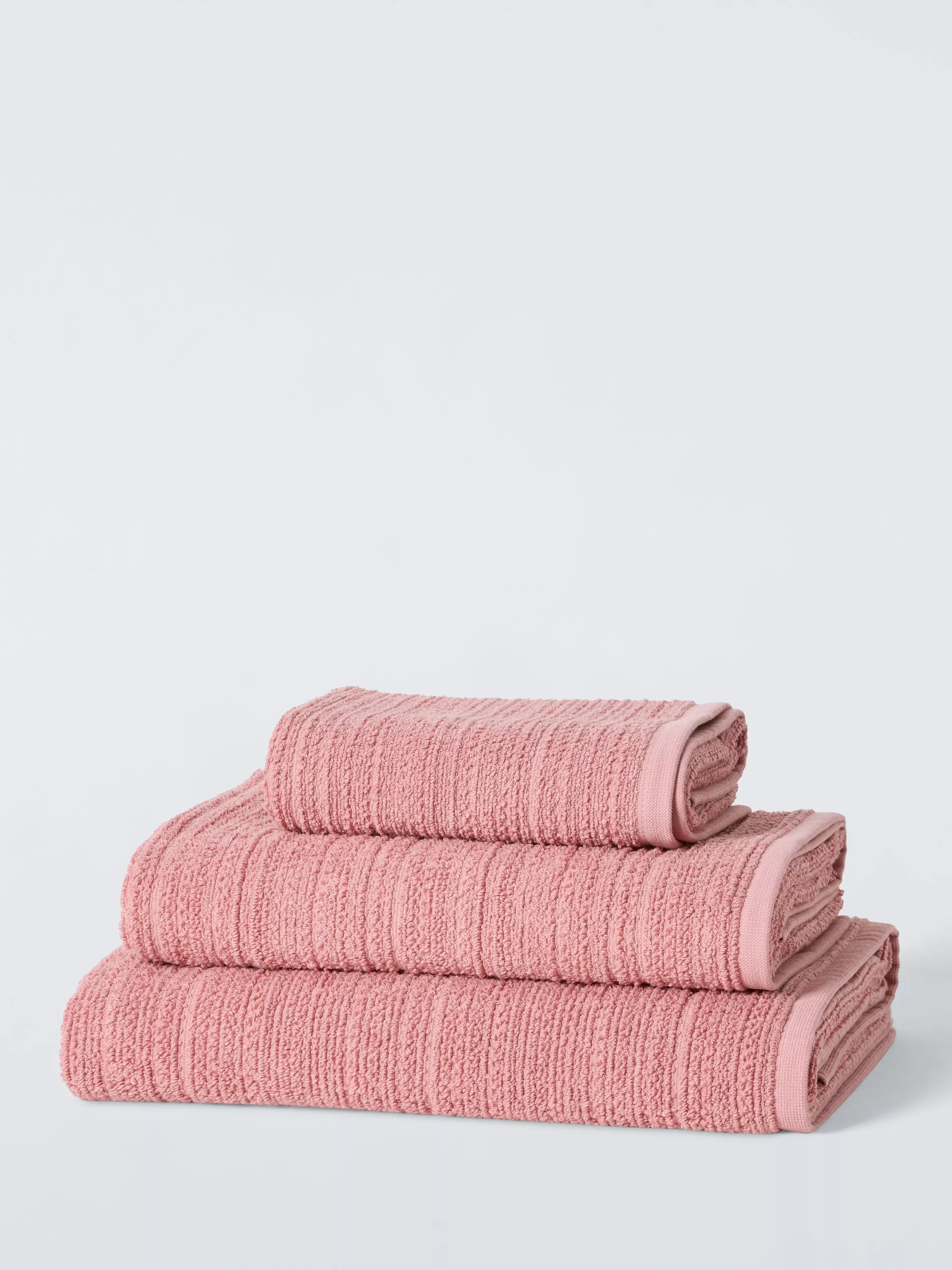 John Lewis Woven Textured Bath Towels
