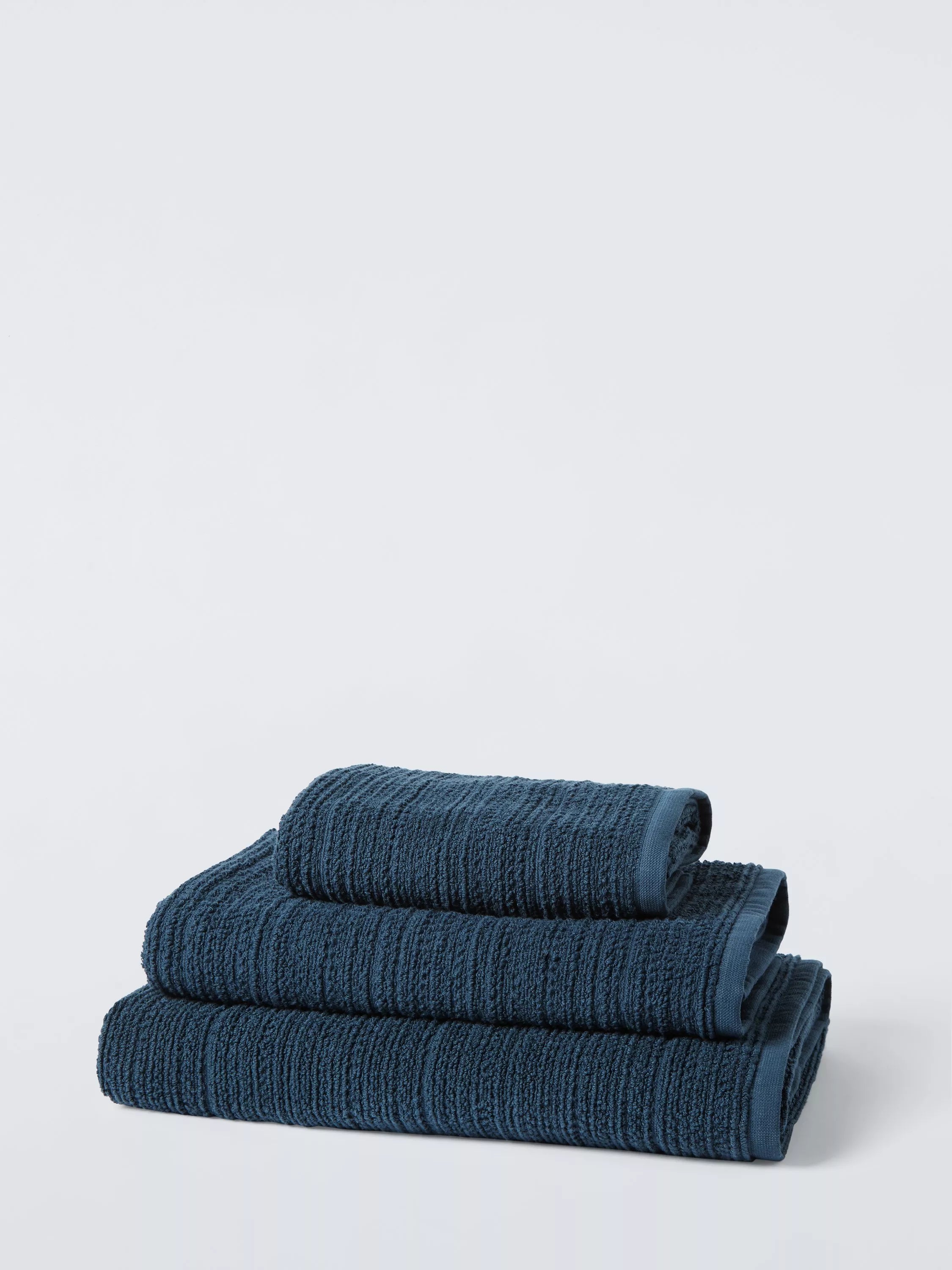 John Lewis Woven Textured Bath Towels