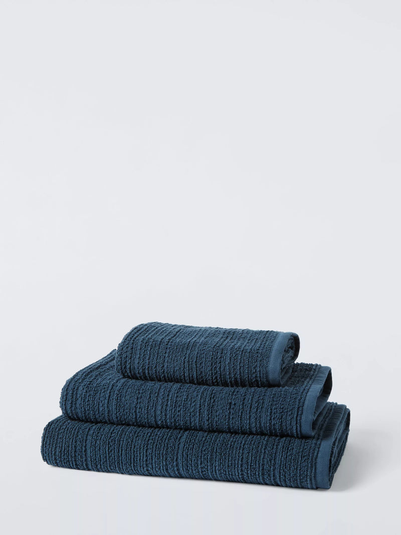 John Lewis Woven Textured Bath Towels