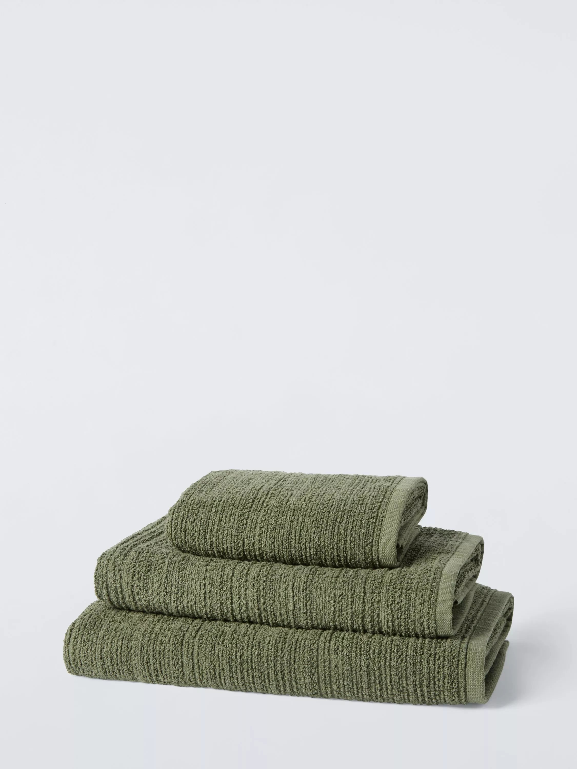 John Lewis Woven Textured Bath Towels