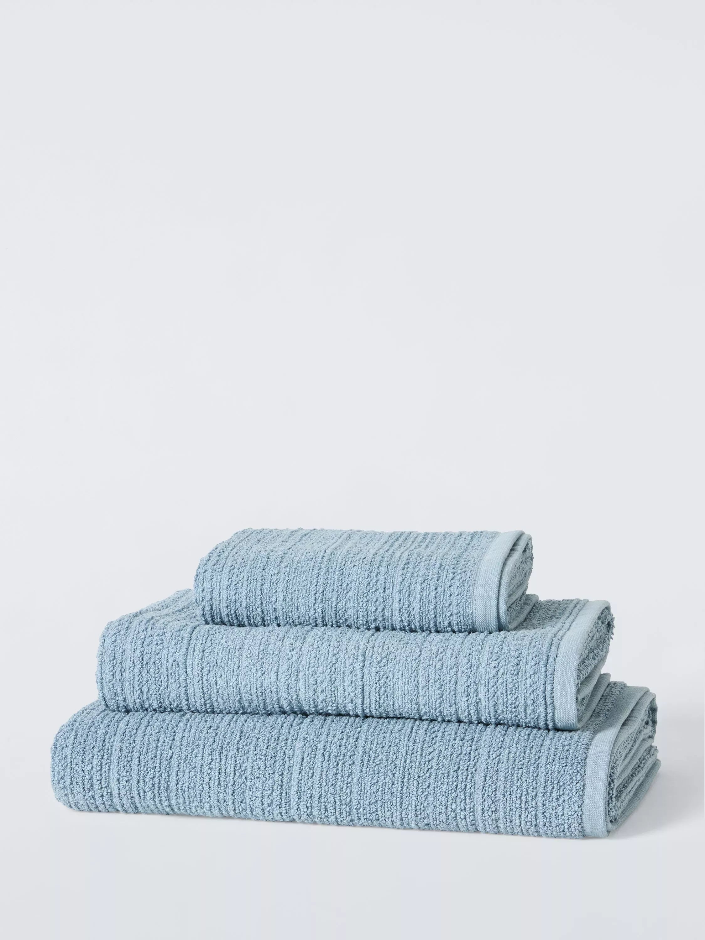 John Lewis Woven Textured Bath Towels