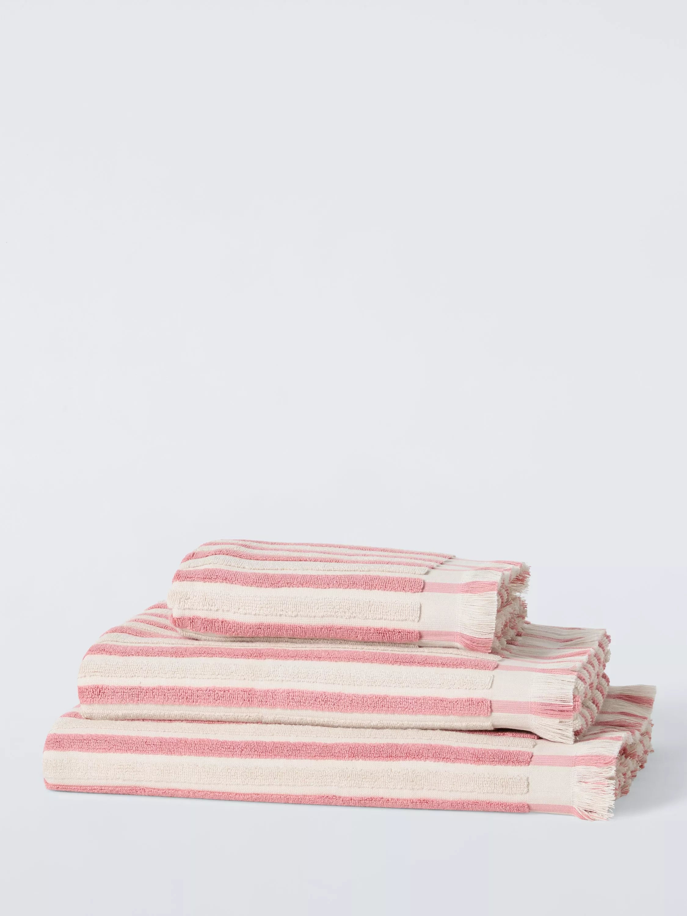 STRIPE FRINGE HT OLD ROSE