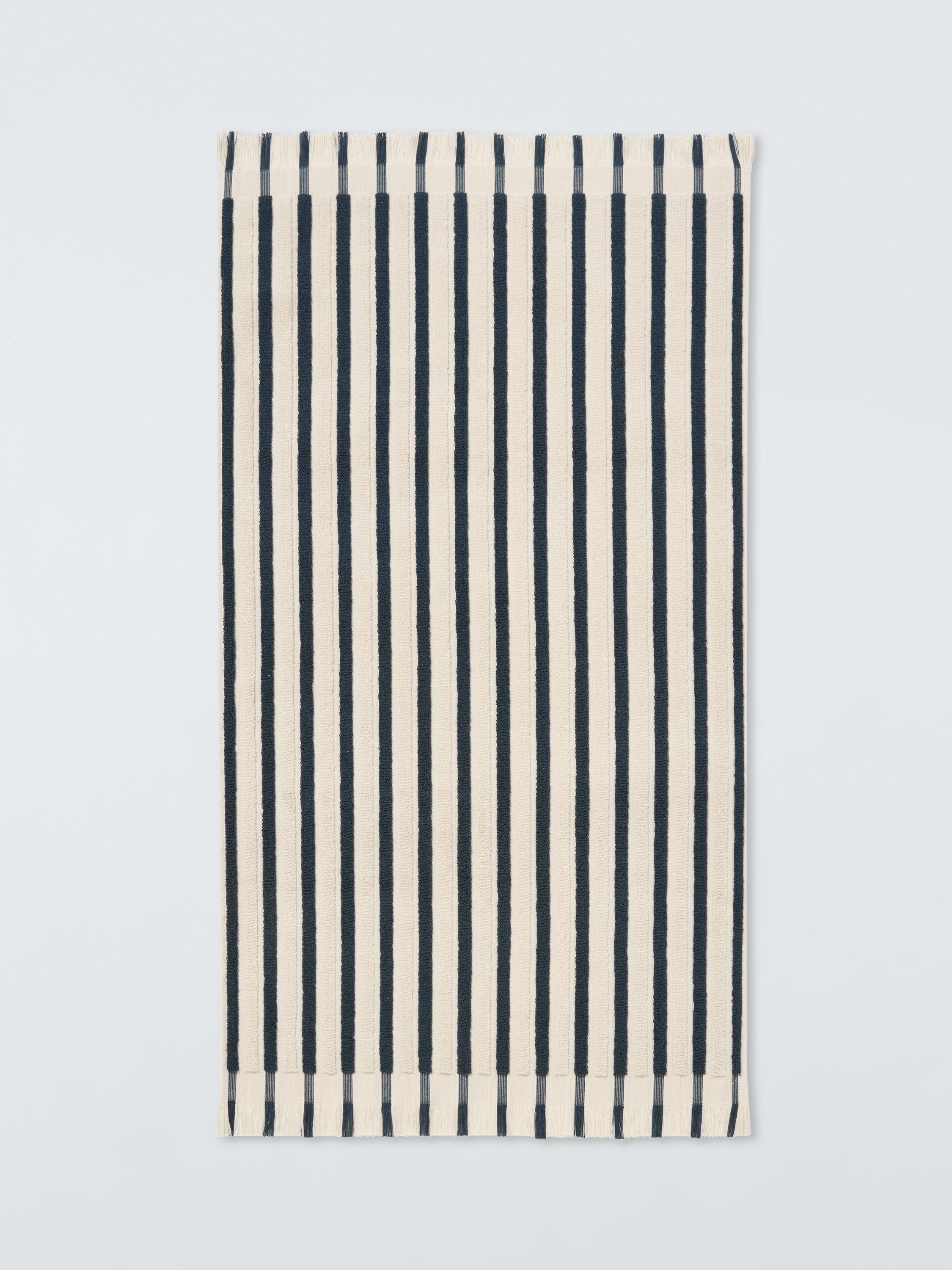John Lewis striped fringed towels 600gsm cotton (British brand)