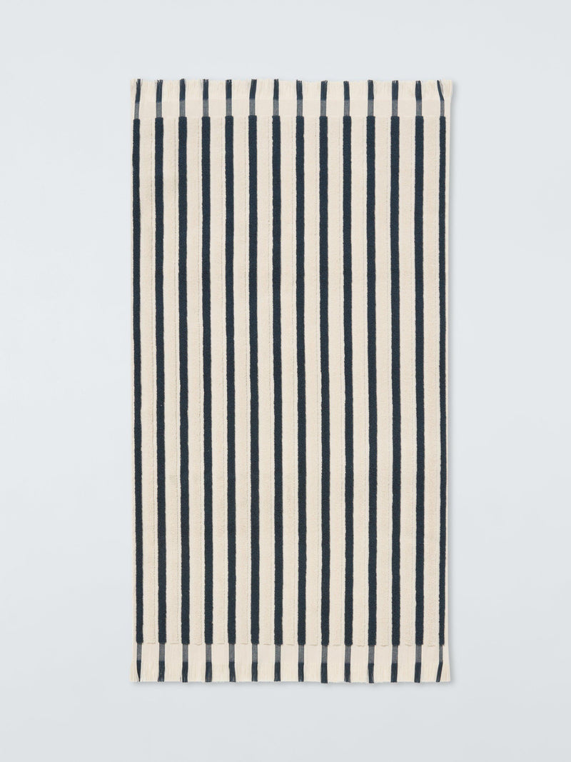 John Lewis striped fringed towels 600gsm cotton (British brand)