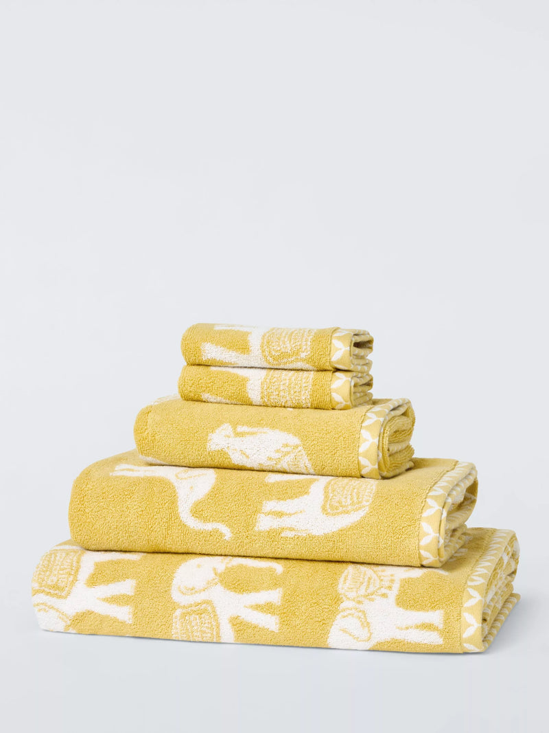 John Lewis elephant safari cotton towels 600gsm (British brand)