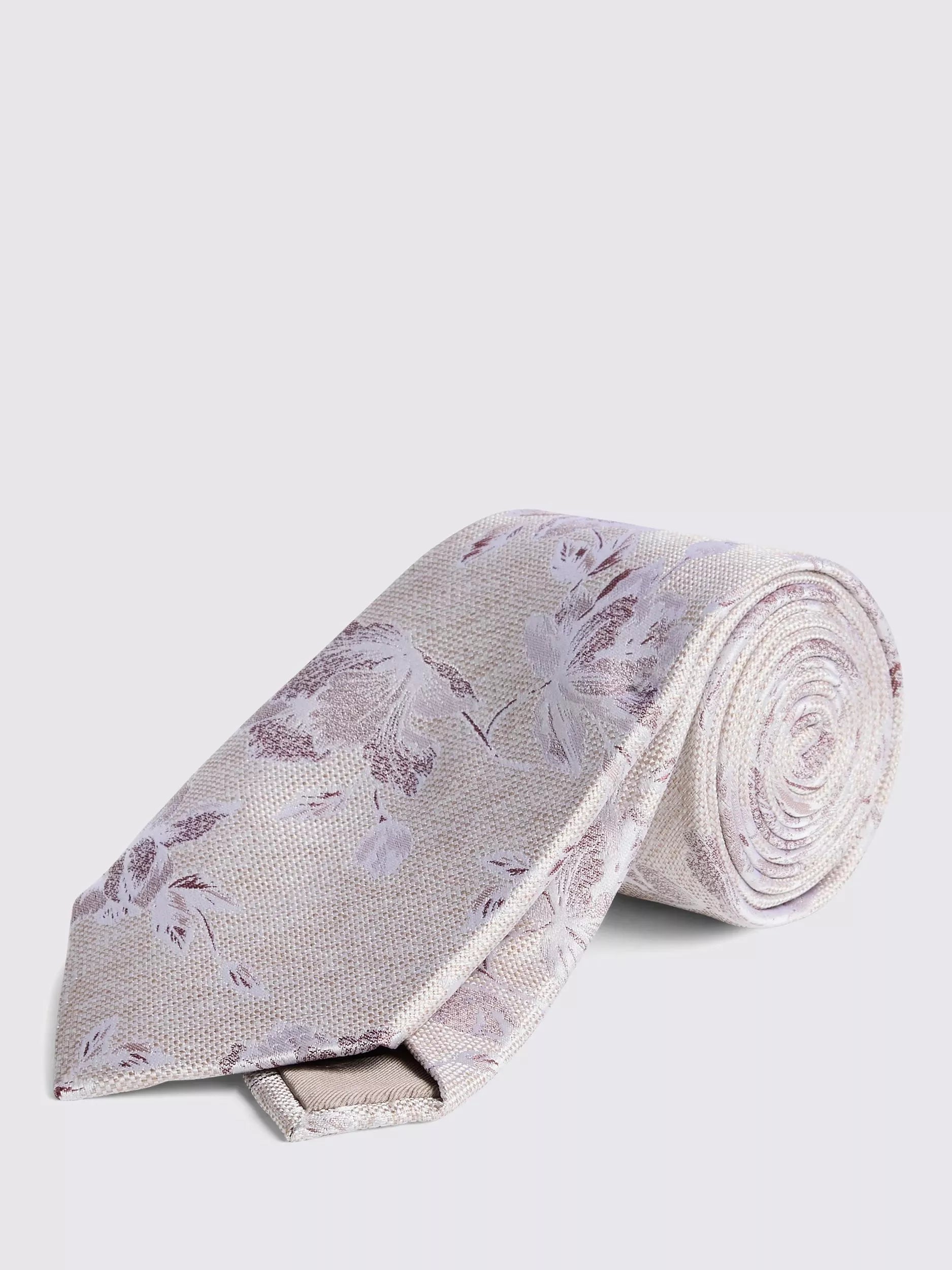Moss Floral Silk Tie