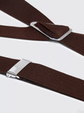 Moss clip on braces in chocolate elastic (British brand)
