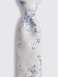 Moss floral silk tie - British product