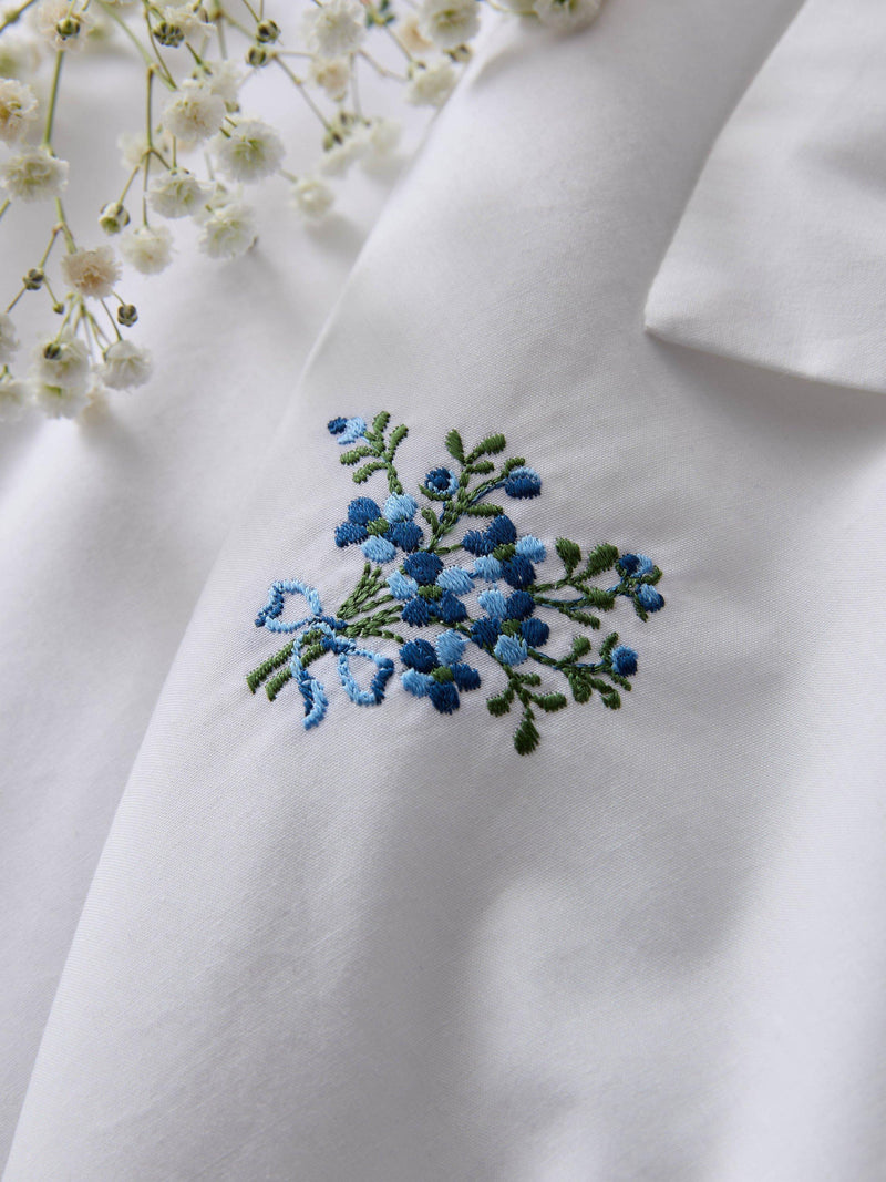 Historic Royal Palaces duvet cover with floral embroidery, imported from the UK