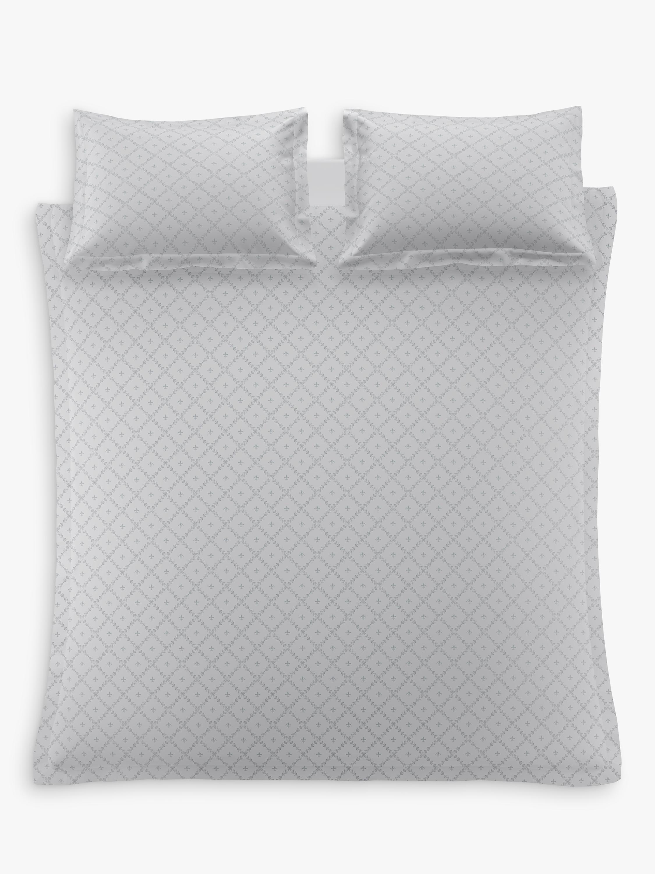 Historic Royal Palaces Tijou duvet cover set in porcelain blue, UK version