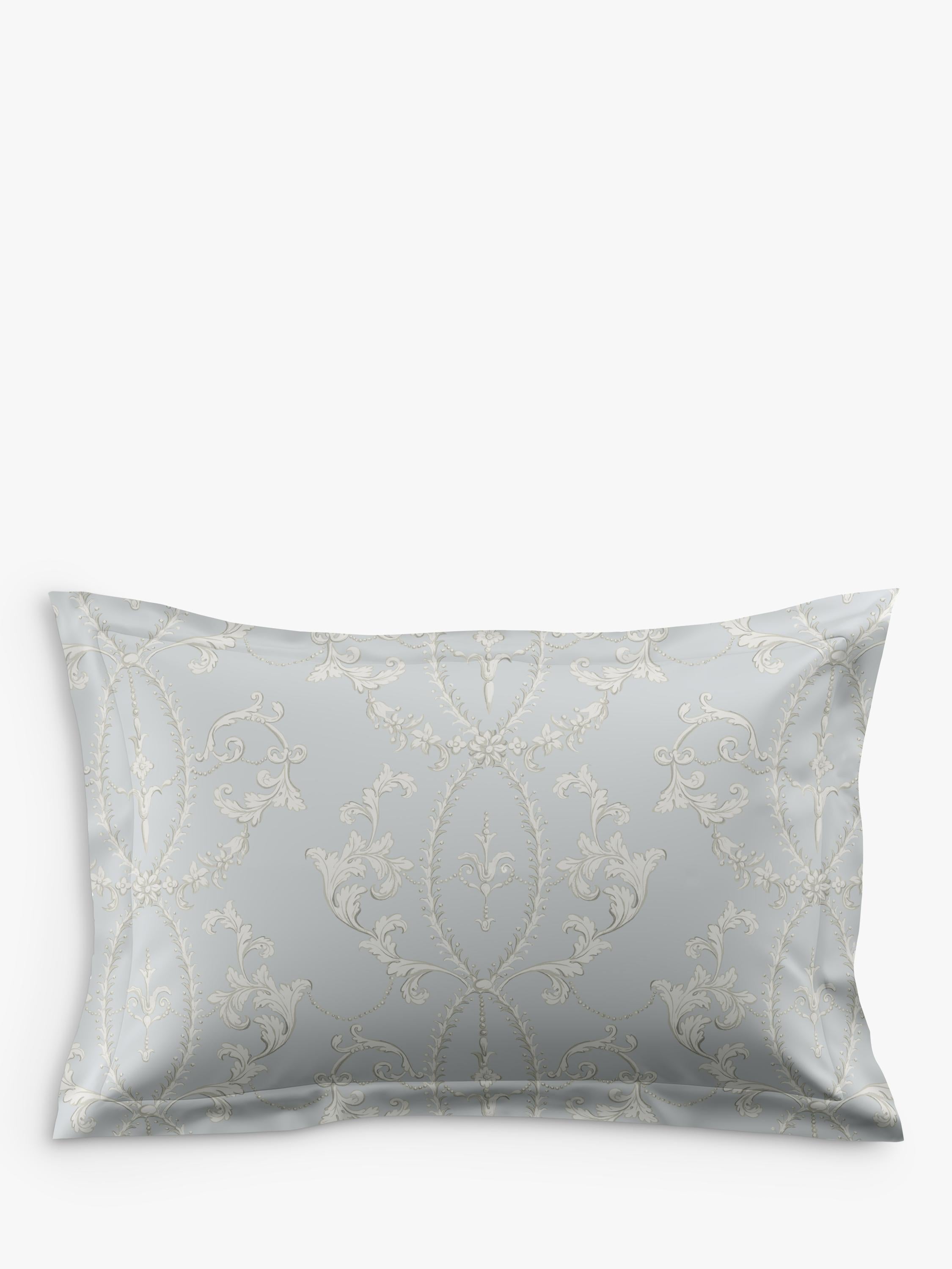 Historic Royal Palaces Tijou duvet cover set in porcelain blue, UK version