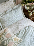 Historic Royal Palaces Tudor Trail duvet cover set sage double (British brand)