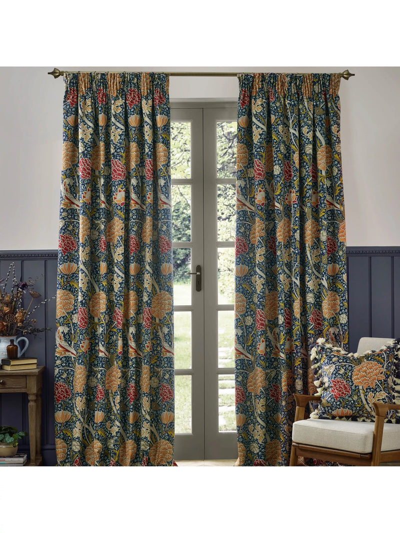 Morris & Co. Cray print curtains 117x137cm - British product