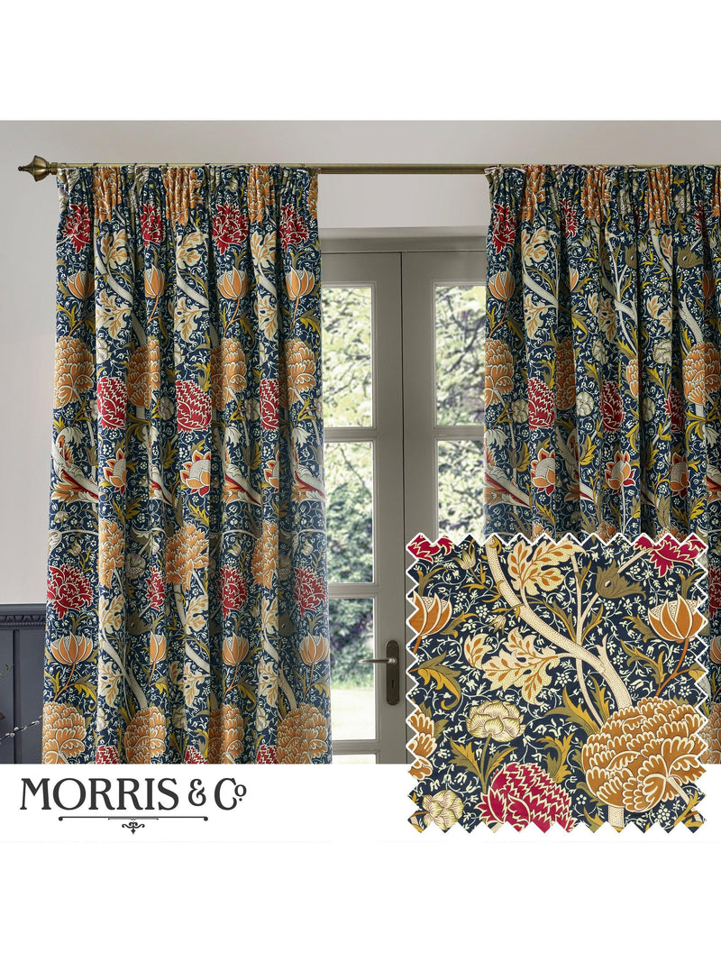 Morris & Co. Cray print curtains 117x137cm - British product