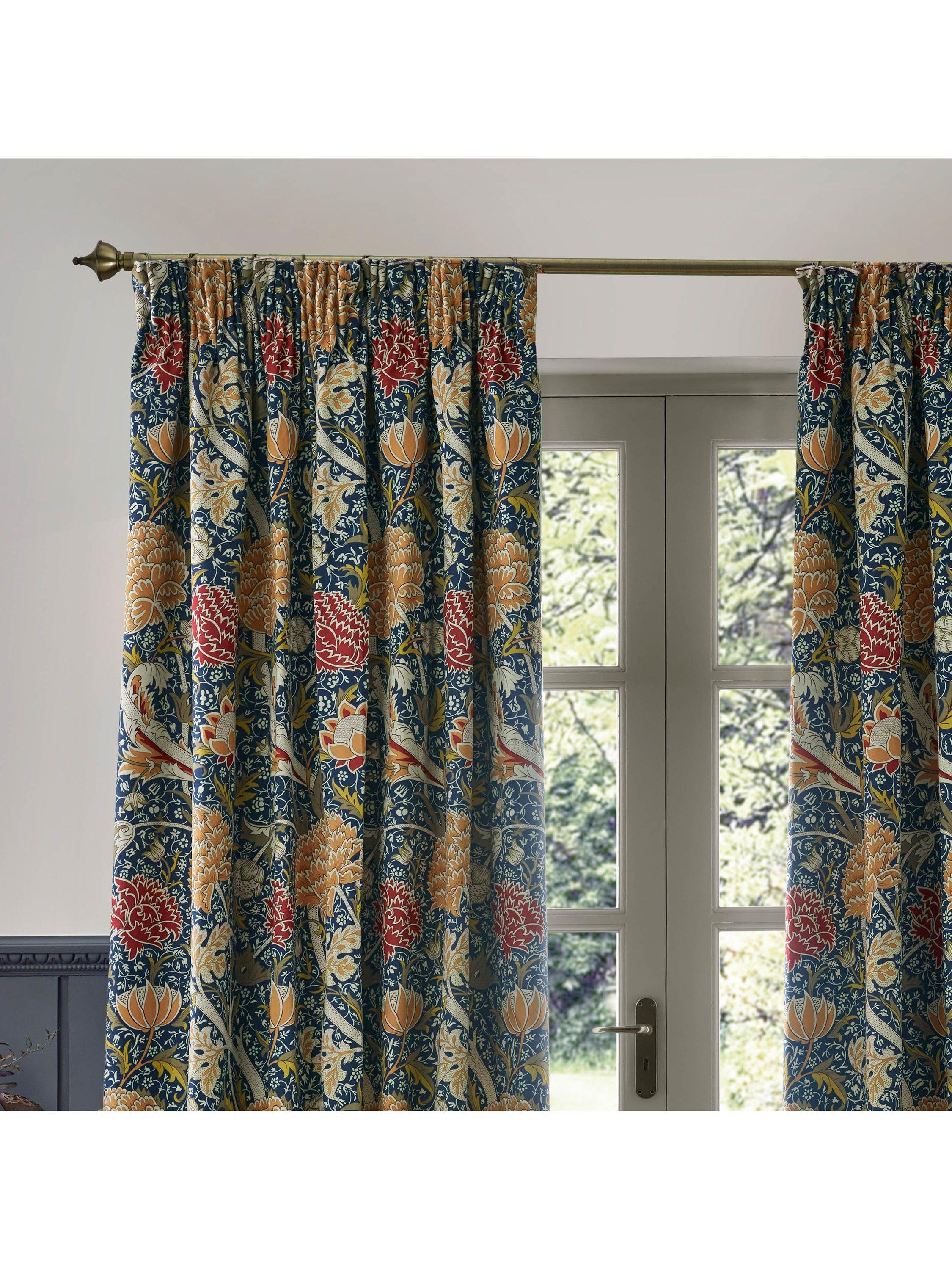Morris & Co. Cray print curtains 117x137cm - British product