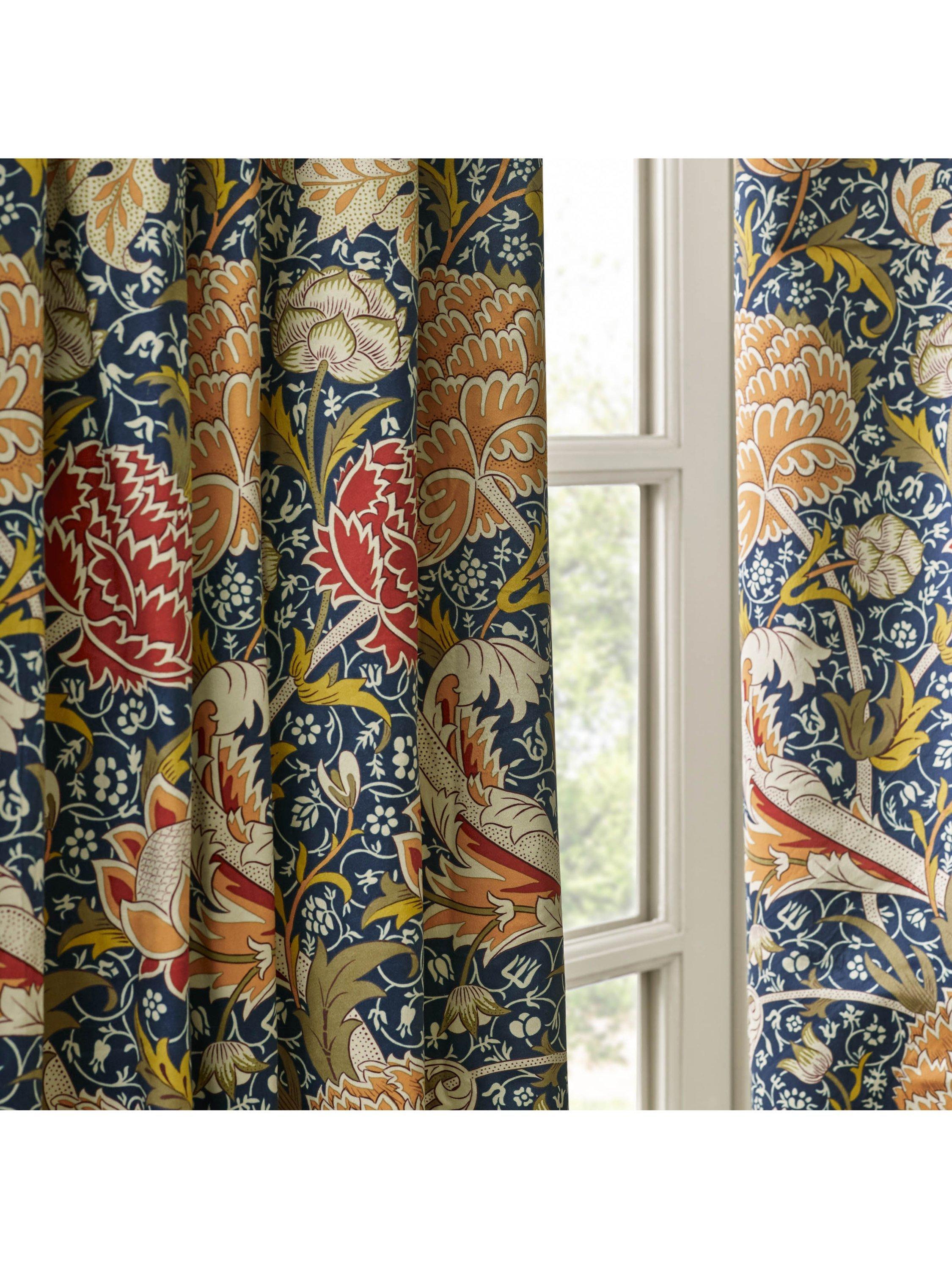 Morris & Co. Cray print curtains 117x137cm - British product