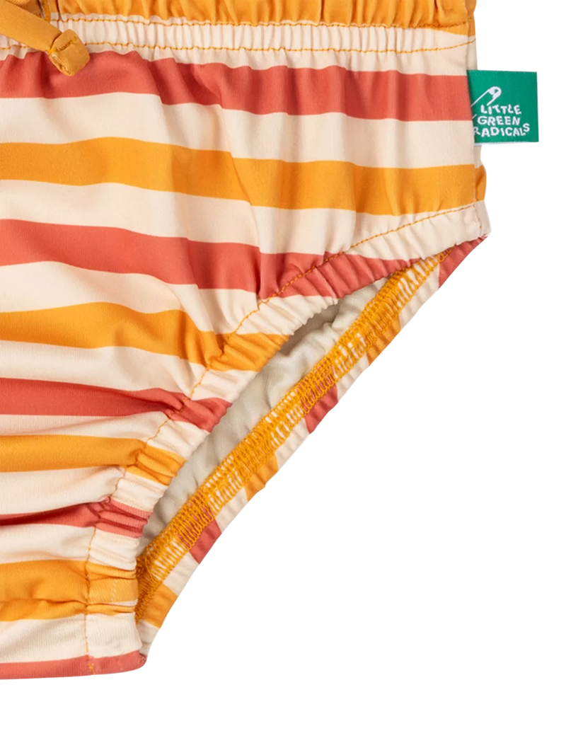 Little Green Radicals reusable swim nappy striped multi, imported from the UK