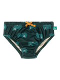 Little Green Radicals Happy Hippos reusable swim nappy green, UK version