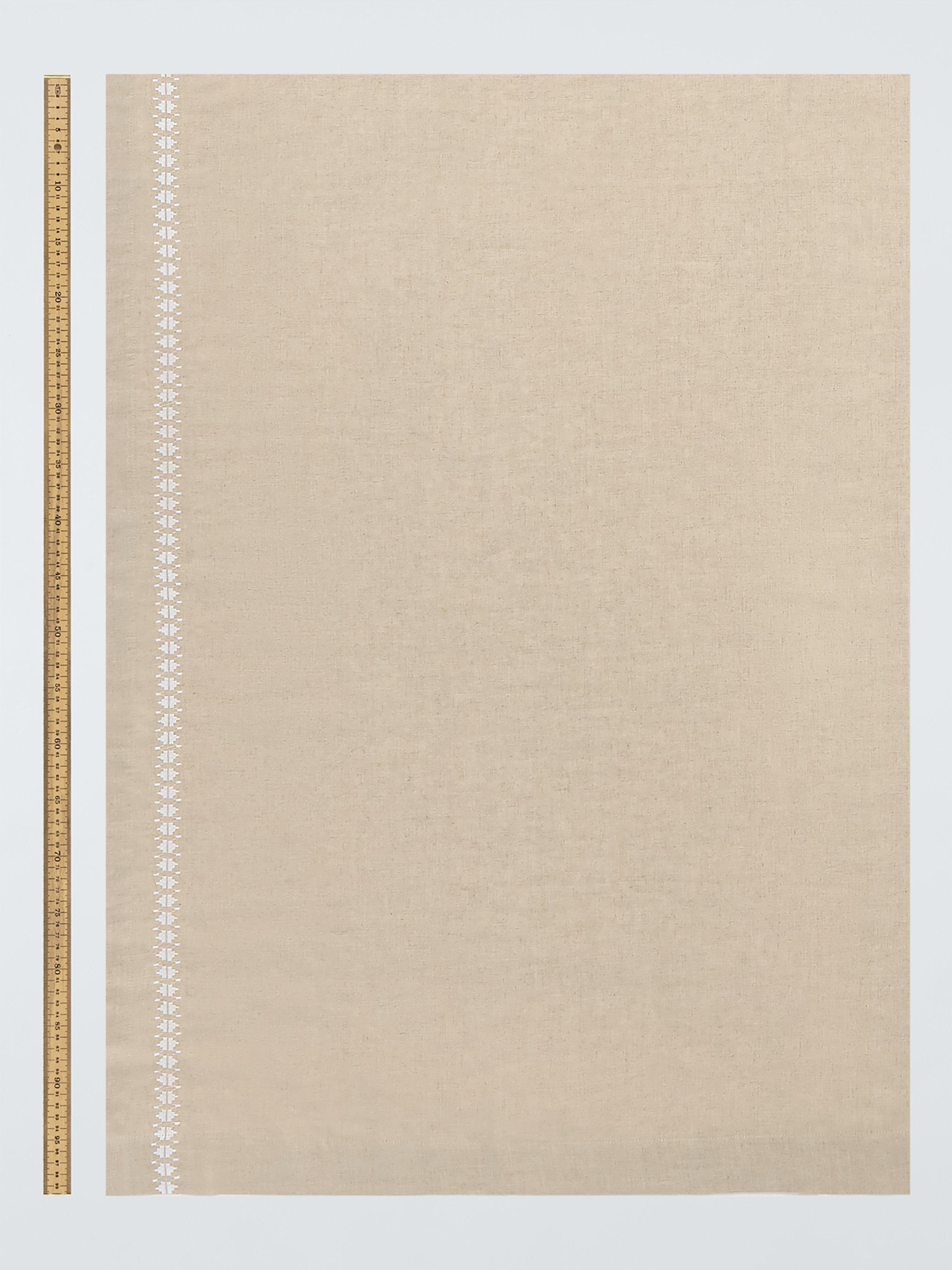 John Lewis Coba linen blend voile panel 137cm drop, UK version