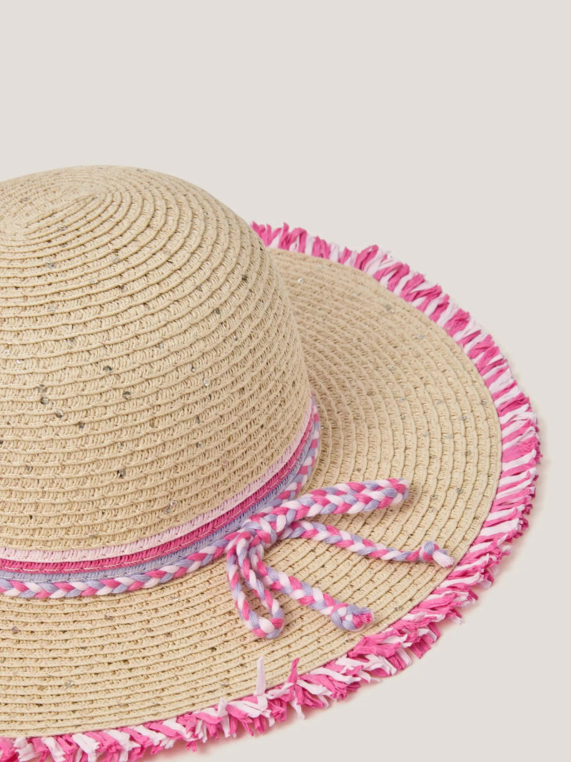 Monsoon kids braided sequin sun hat multi (British brand)