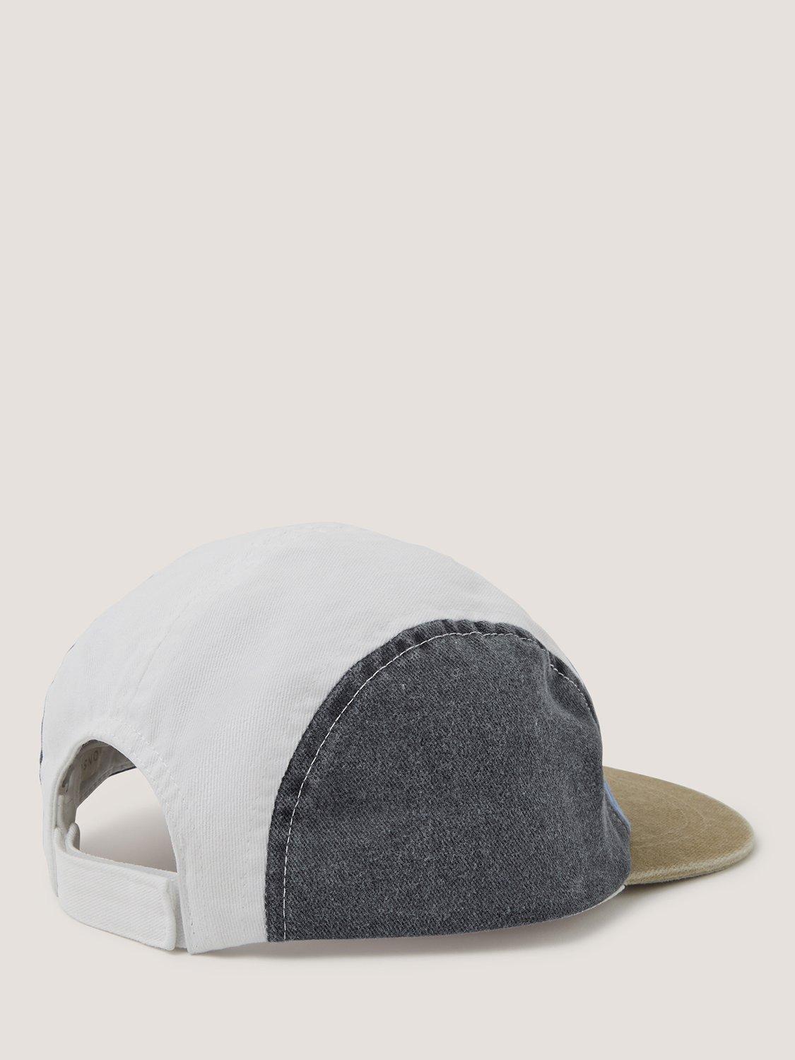 Monsoon kids cap Sunny Days colour block blue - British product