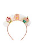 Stych Kids' Age Birthday Cake and Tulle Celebration Hairband, Multi, Age 6, One Size
