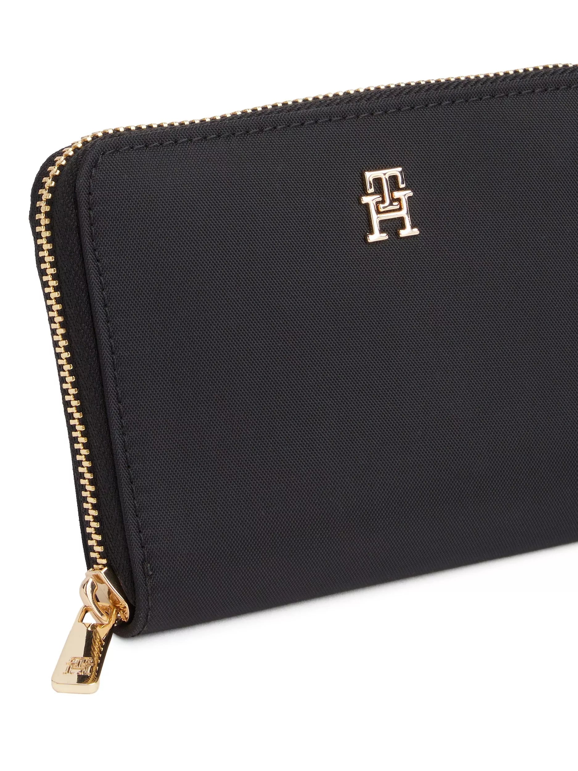 Tommy Hilfiger Popette medium zip around purse black - British product