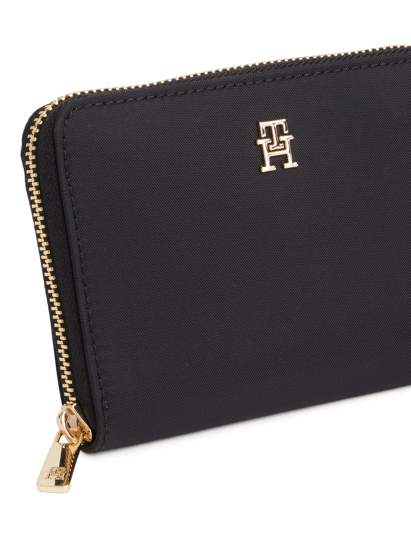 Tommy Hilfiger Popette medium zip around purse black - British product