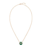 Chaumet small Harmony pendant in rose gold with malachite and diamonds - British product