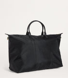 Harrods nylon overnight tote bag with leather trim and gold hardware, UK version