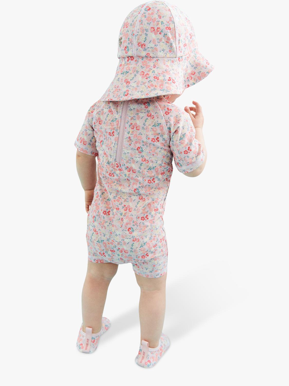WHEAT baby sun hat powder flowers (British brand)