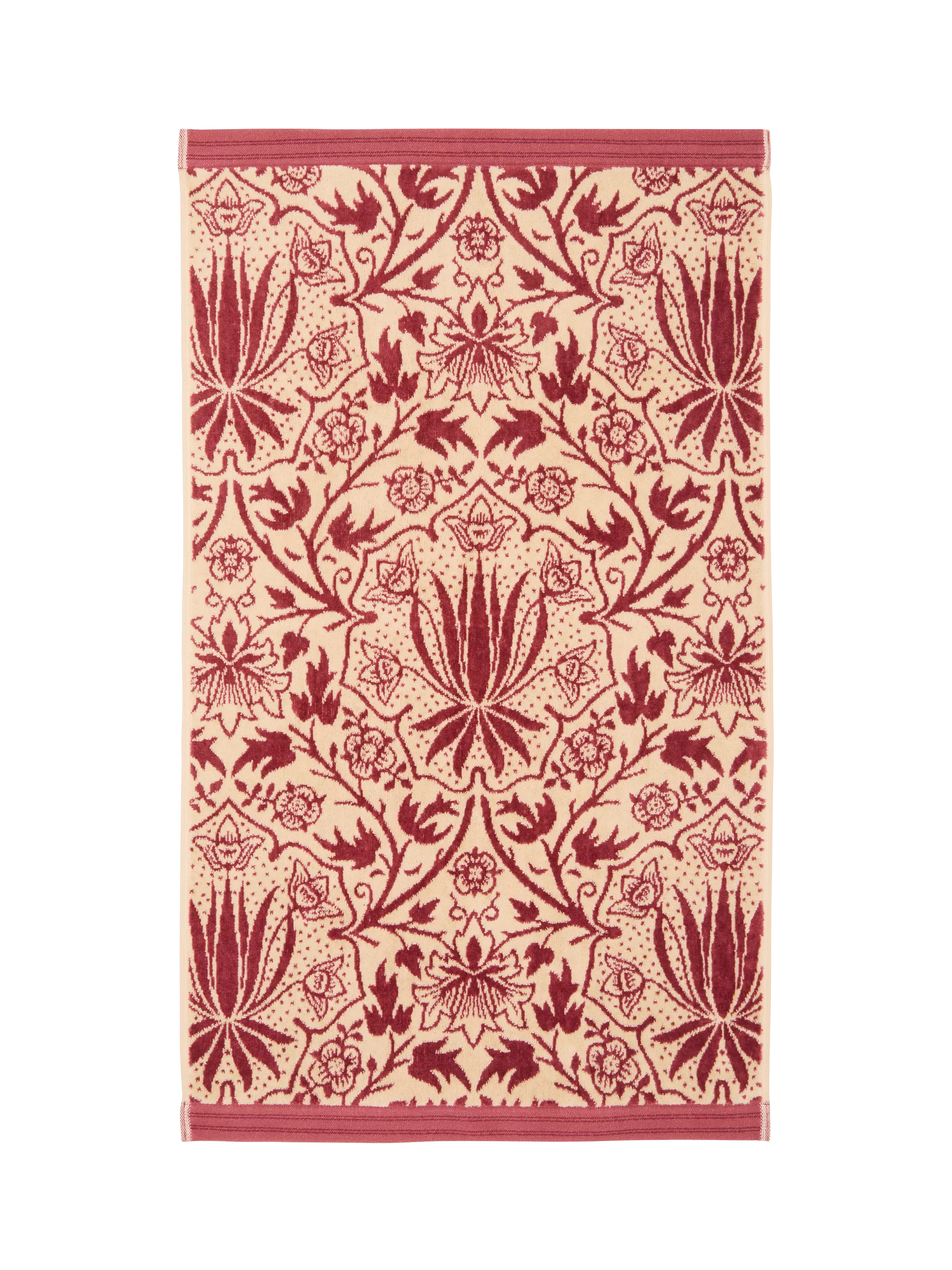 Morris & Co. Iris & Rose Cotton Jacquard Bathroom Towels