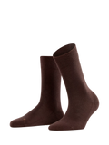 FALKE Sensitive London ankle socks dark brown - British product