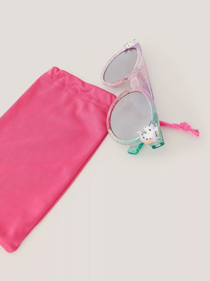 Monsoon kids sunglasses round ombre unicorn (British brand)