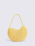 OMNES Cyprus shell shoulder bag yellow, UK version
