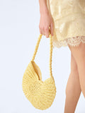 OMNES Cyprus shell shoulder bag yellow, UK version