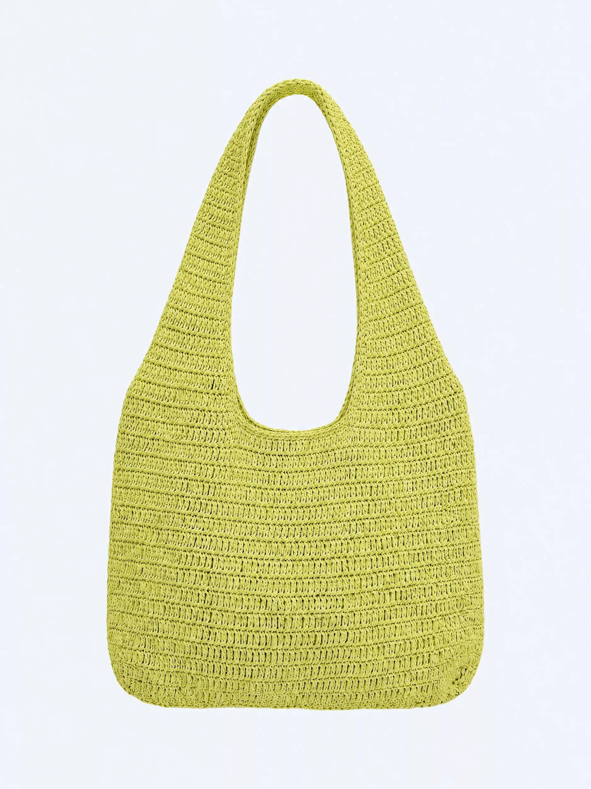 OMNES Aruba paper shoulder bag in lime, UK version