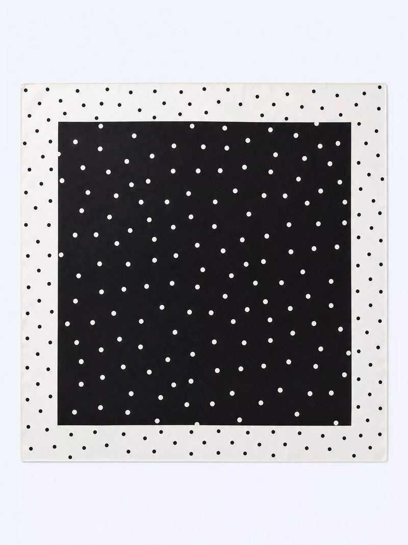 OMNES Tahiti Polka Dot headscarf 68x68cm - British product