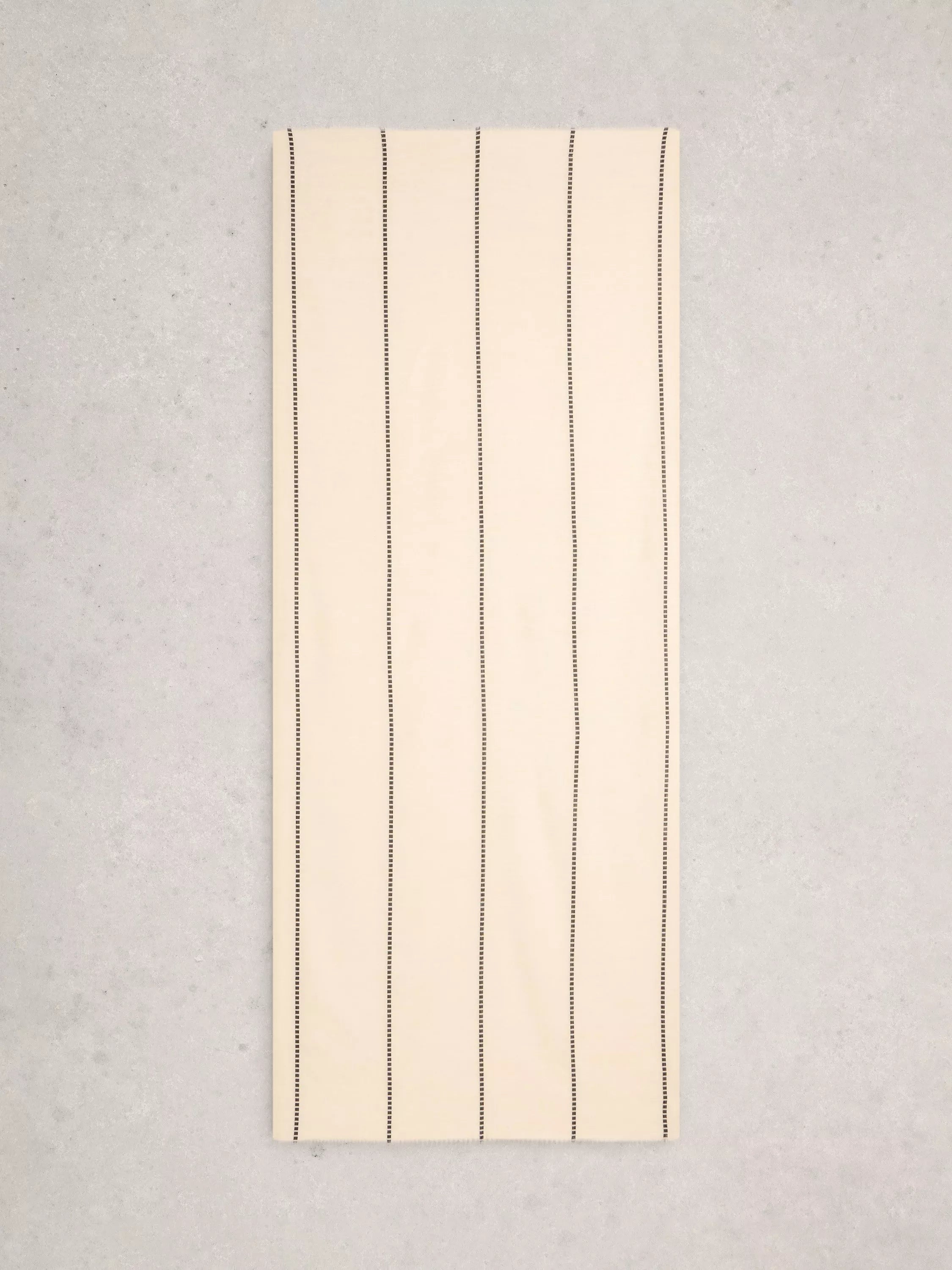 White Stuff cotton stripe scarf Natural, UK version