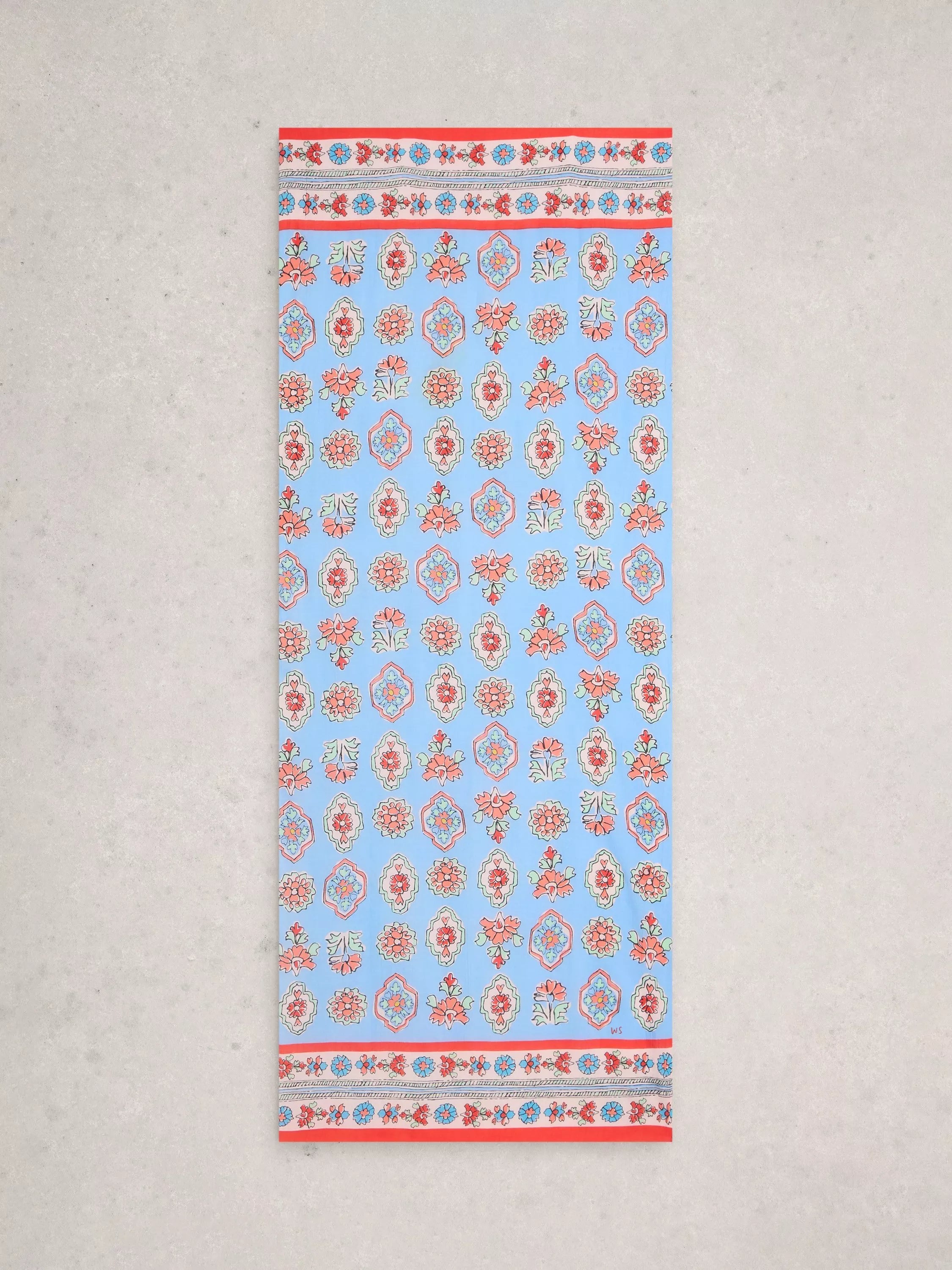 White Stuff Callie floral scarf Blue/Multi, UK version