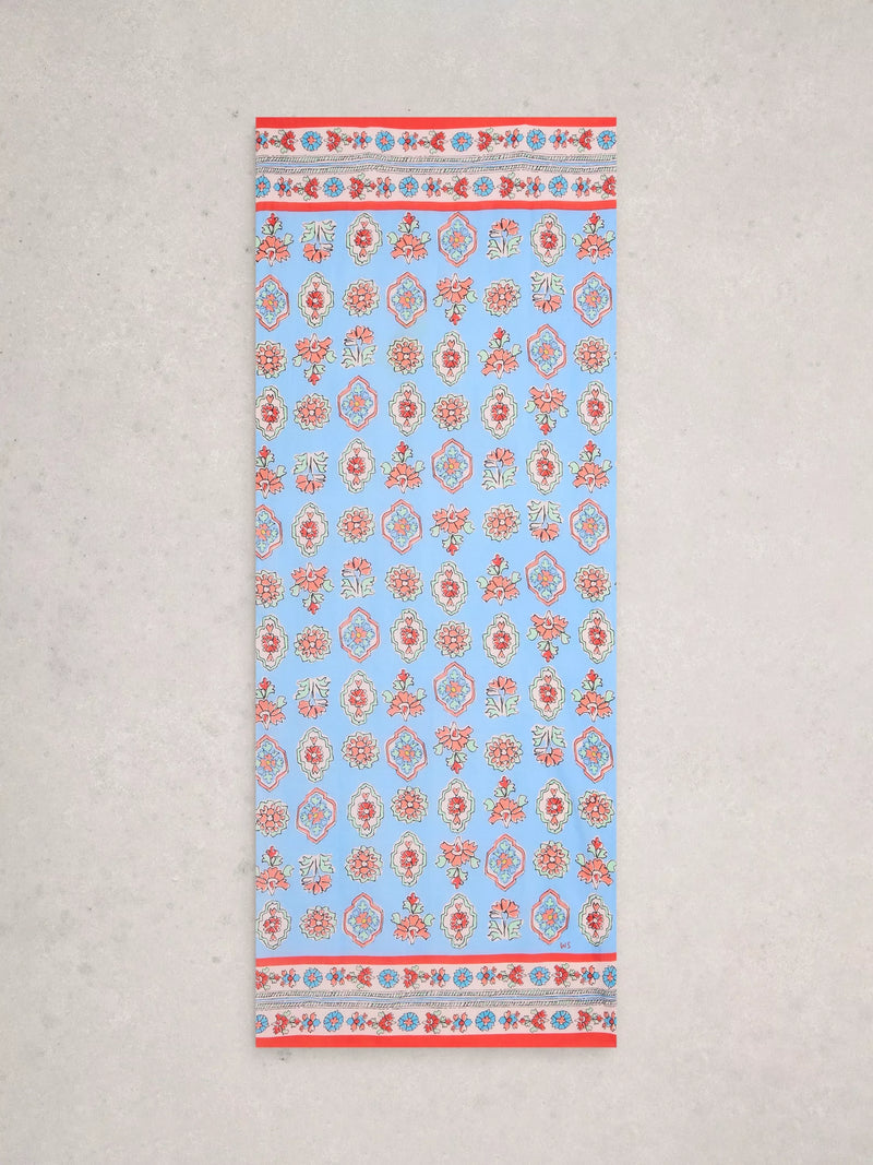 White Stuff Callie floral scarf Blue/Multi, UK version