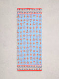White Stuff Callie floral scarf Blue/Multi, UK version