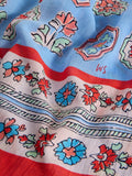 White Stuff Callie floral scarf Blue/Multi, UK version