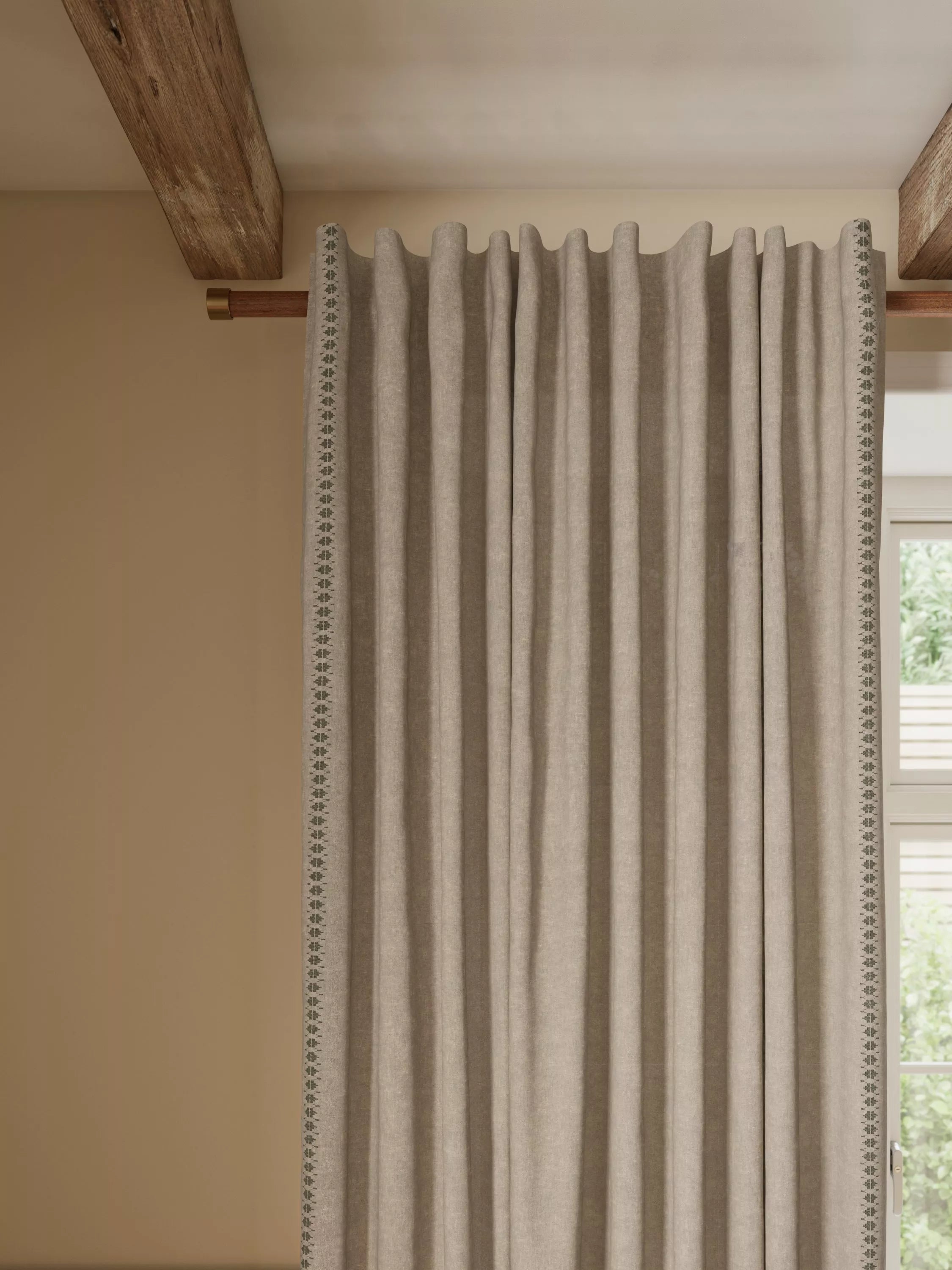 John Lewis Coba Linen Blend Multiway Voile Panel