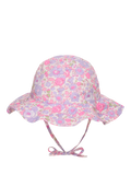 Trotters kids Liberty Betsy print sun hat purple, UK version