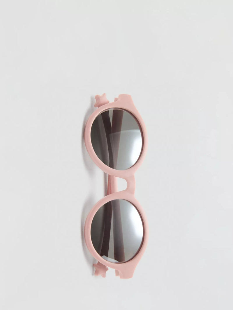 Mango round frame sunglasses pale pink, imported from the UK