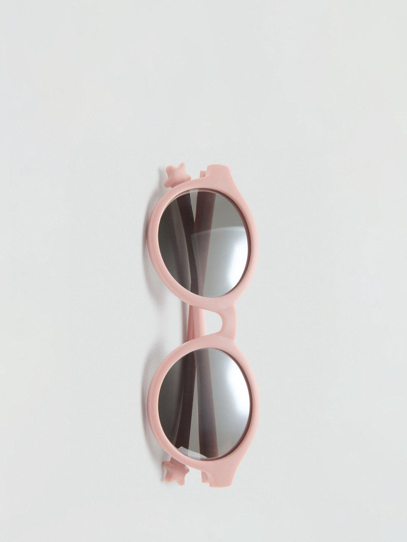 Mango round frame sunglasses pale pink, imported from the UK
