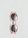 Mango round frame sunglasses pale pink, imported from the UK