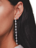 Orelia Pavé mini micro hoop earrings silver, UK version