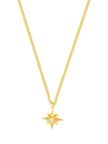 Orelia Starburst Necklace crystal 18ct gold plated 40cm chain, imported from the UK